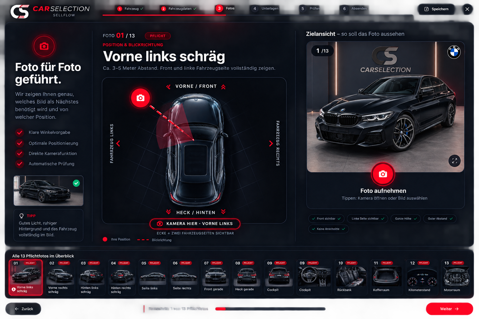 Carselection Foto-Assistent